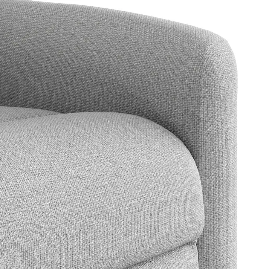 Fauteuil de massage inclinable gris nuage tissu - 9