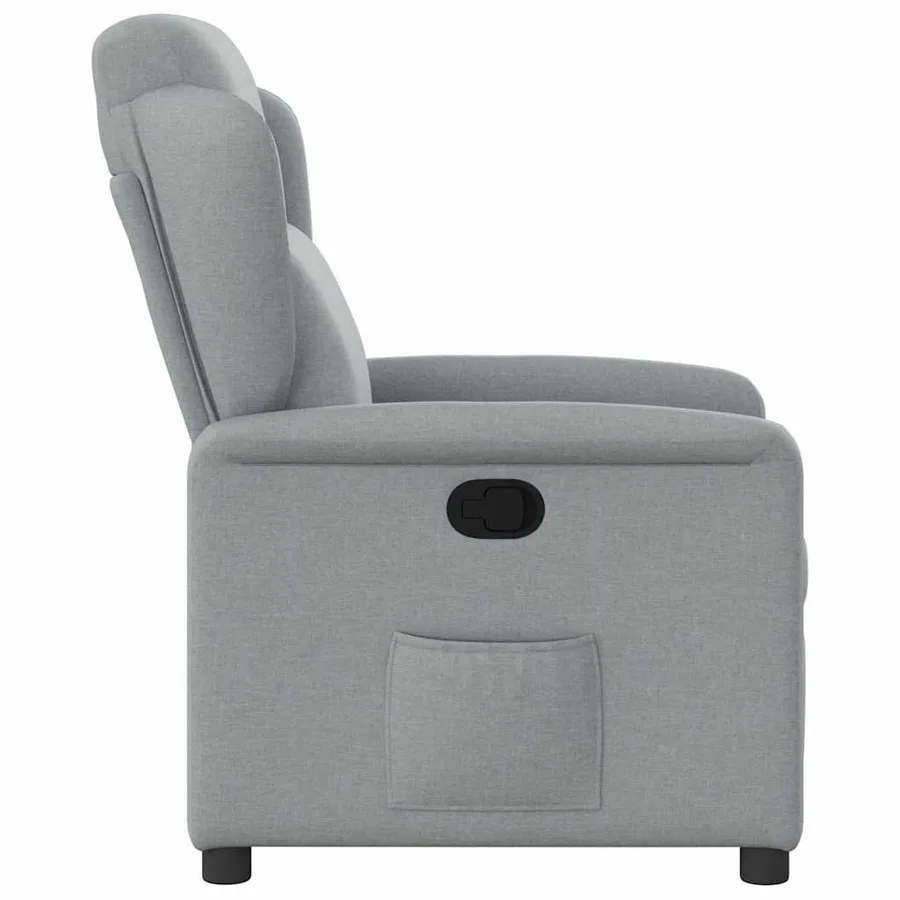 Fauteuil inclinable Gris clair Tissu - 4