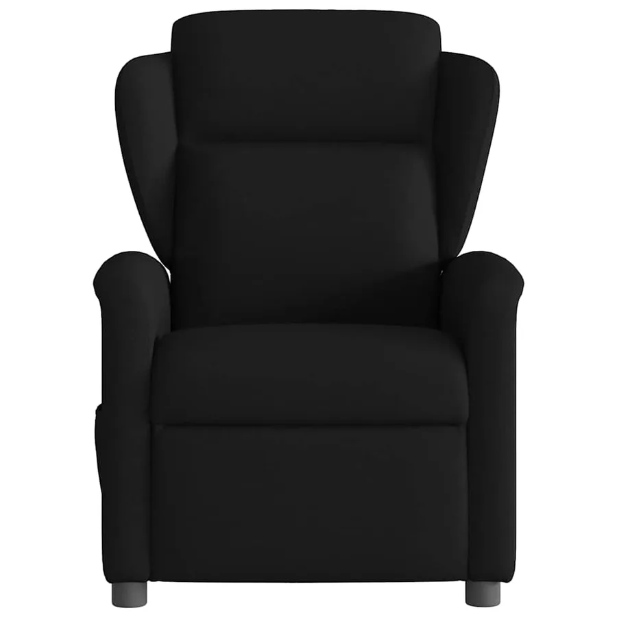 Fauteuil de massage inclinable Noir Tissu - 3
