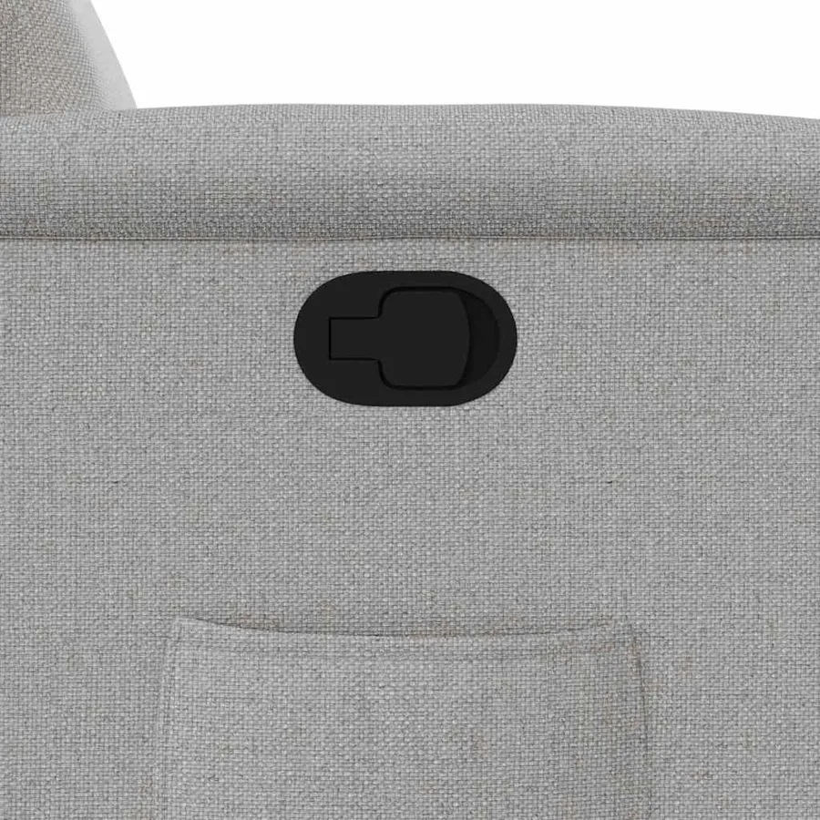 Fauteuil inclinable gris nuage tissu - 12