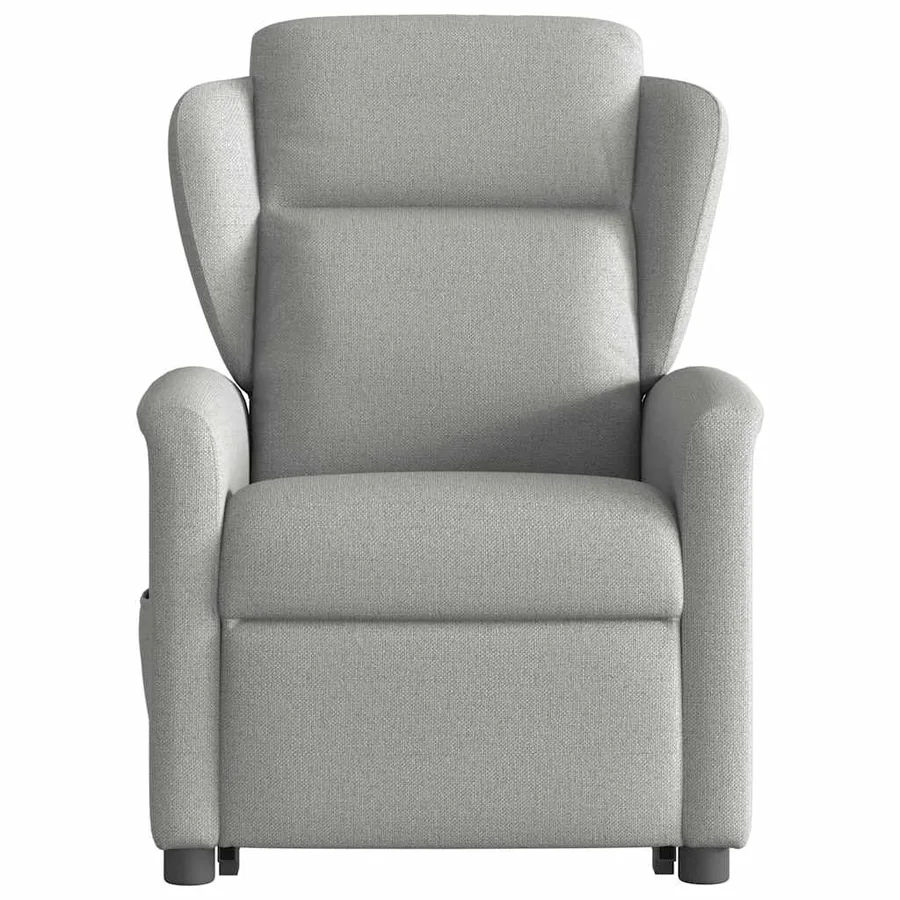 Fauteuil inclinable gris nuage tissu - 5