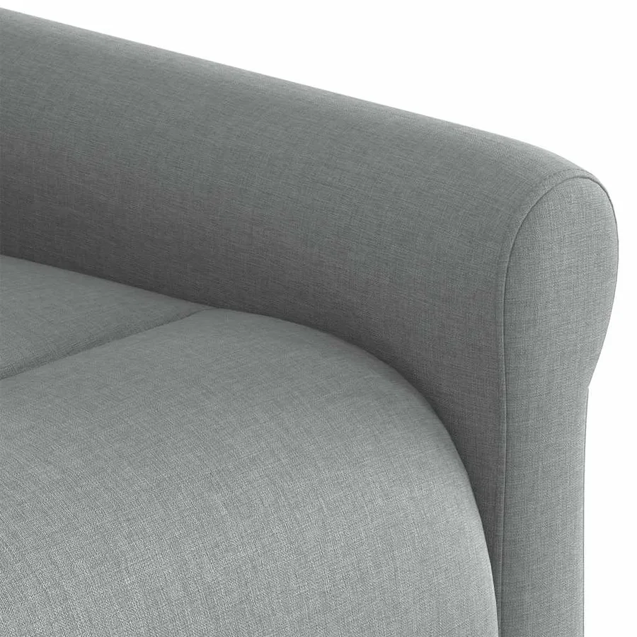 Fauteuil inclinable électrique gris clair tissu - 12