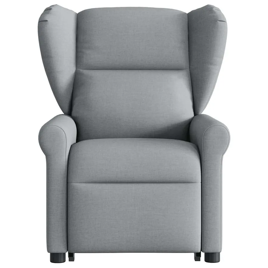 Fauteuil inclinable électrique gris clair tissu - 4
