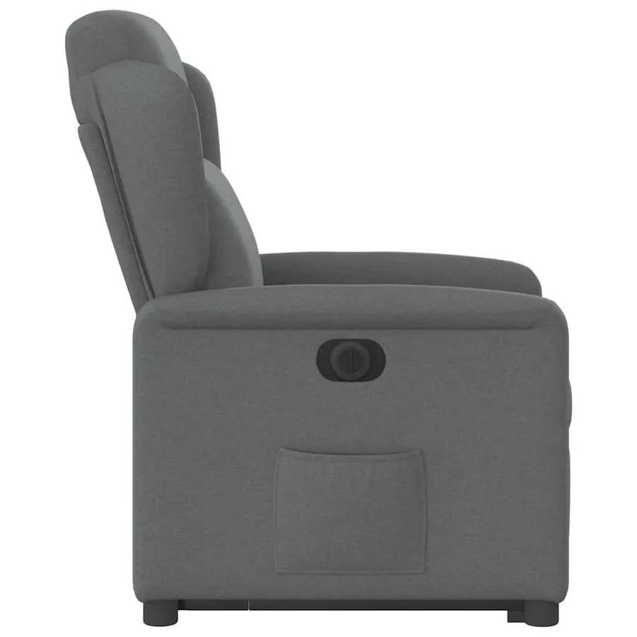Fauteuil inclinable électrique gris foncé tissu - 6
