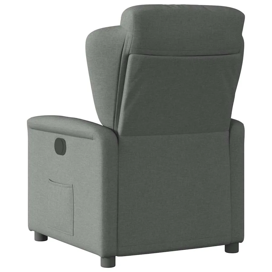 Fauteuil inclinable électrique Gris foncé Tissu - 7
