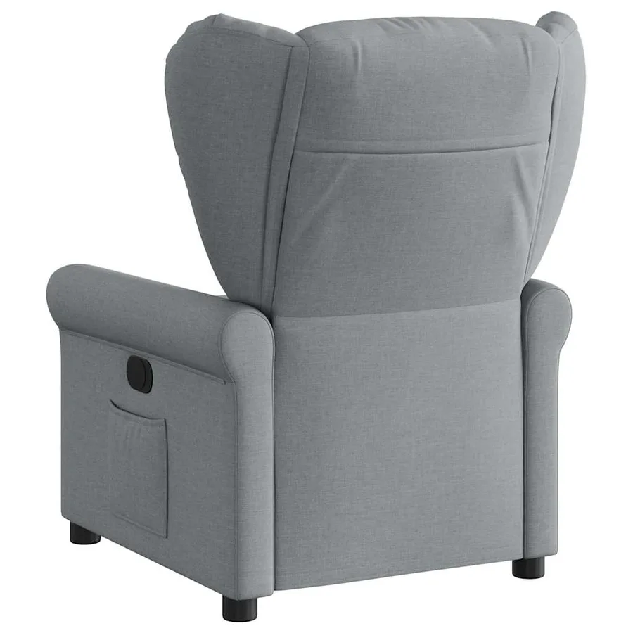 Fauteuil inclinable électrique Gris clair Tissu - 6