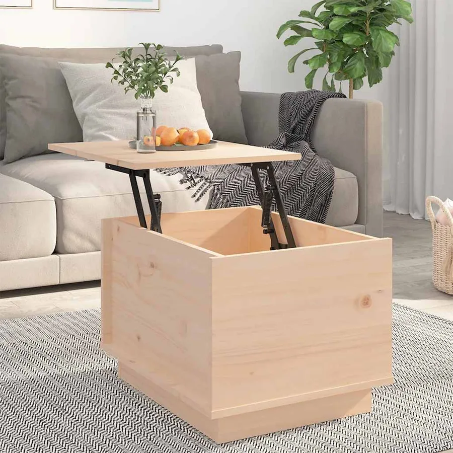 Table basse 40x50x35 cm Bois massif de pin - 3