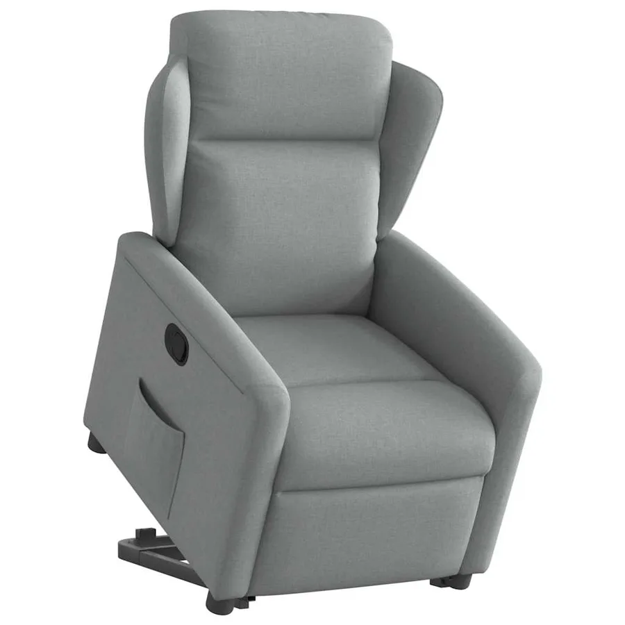 Fauteuil inclinable Gris clair Tissu - 3
