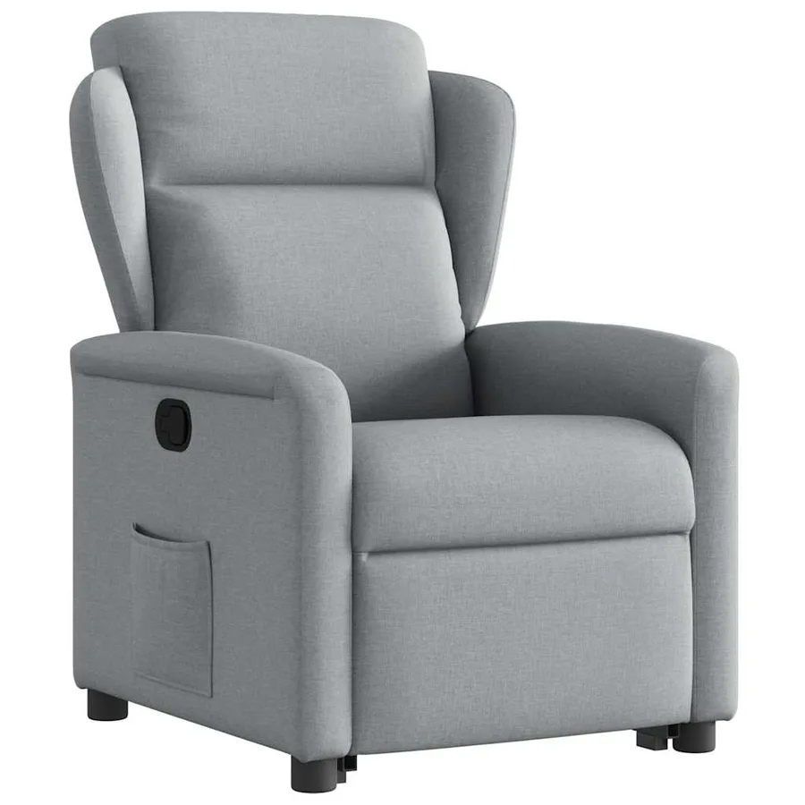 Fauteuil inclinable Gris clair Tissu - 4