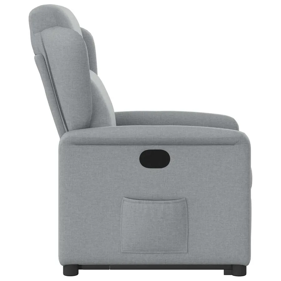 Fauteuil inclinable Gris clair Tissu - 6