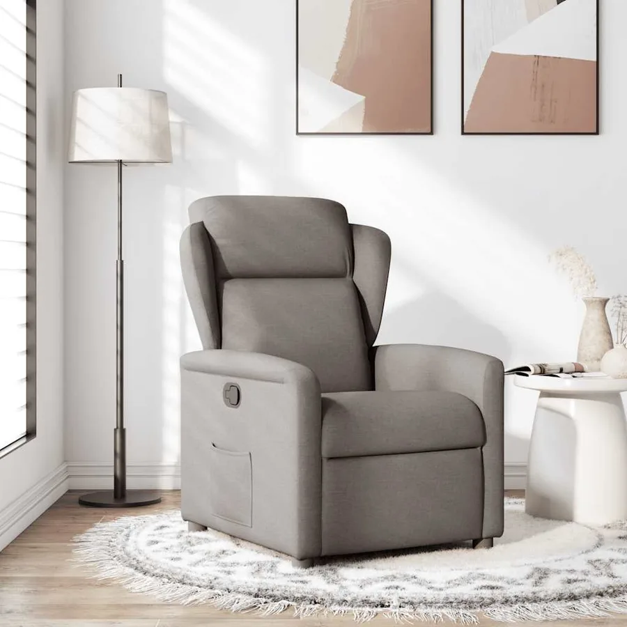 Fauteuil inclinable Taupe Tissu - 2