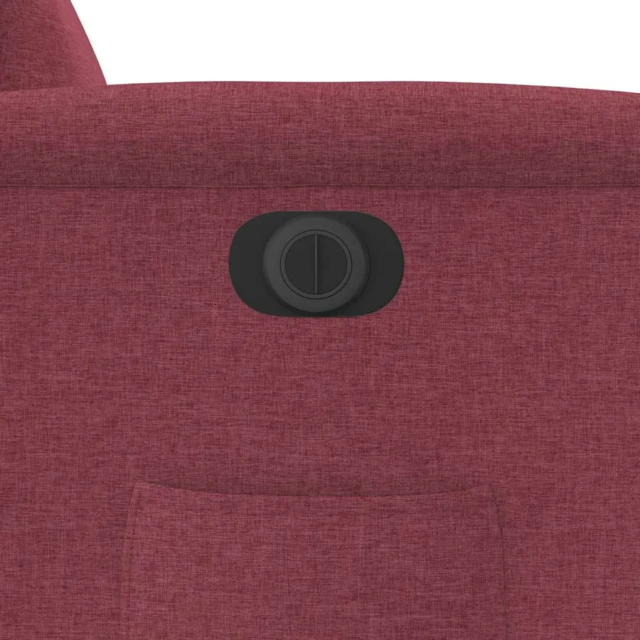 Fauteuil inclinable électrique rouge bordeaux tissu - 13