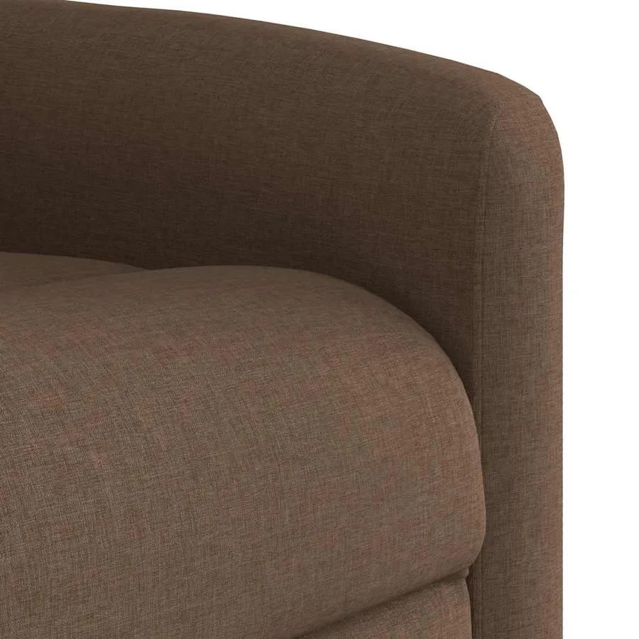 Fauteuil de massage inclinable Marron Tissu - 11