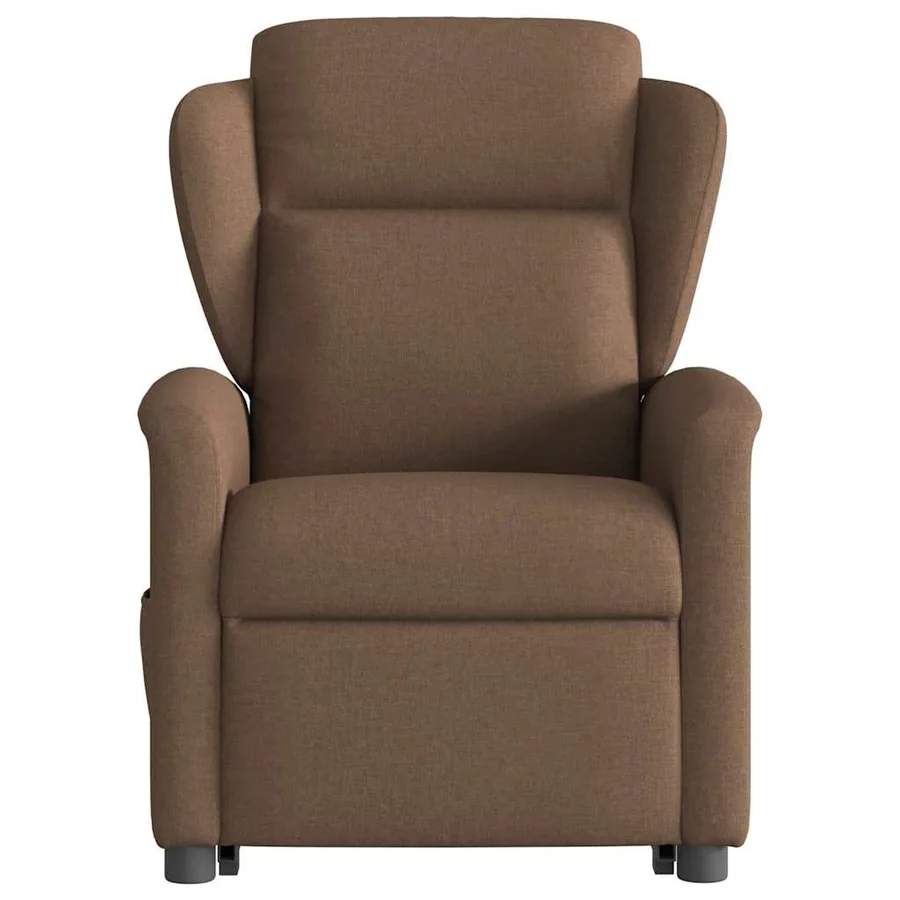 Fauteuil de massage inclinable Marron Tissu - 5