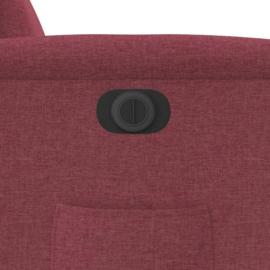 Fauteuil inclinable électrique Rouge bordeaux Tissu - 12