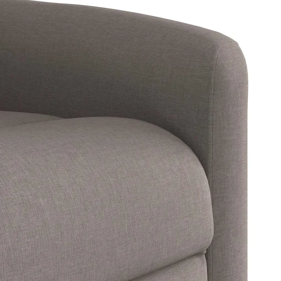 Fauteuil inclinable taupe tissu - 11