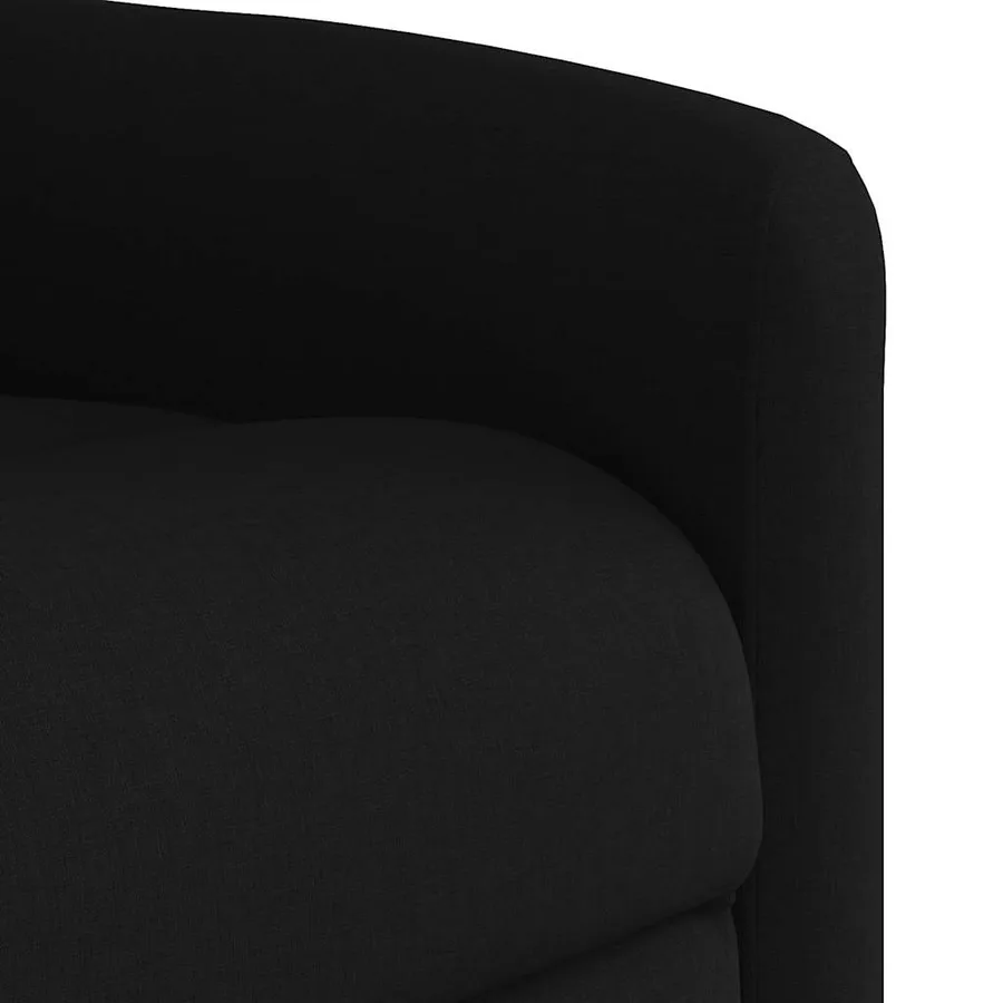 Fauteuil inclinable noir tissu - 11