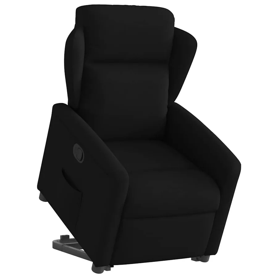 Fauteuil inclinable noir tissu - 3