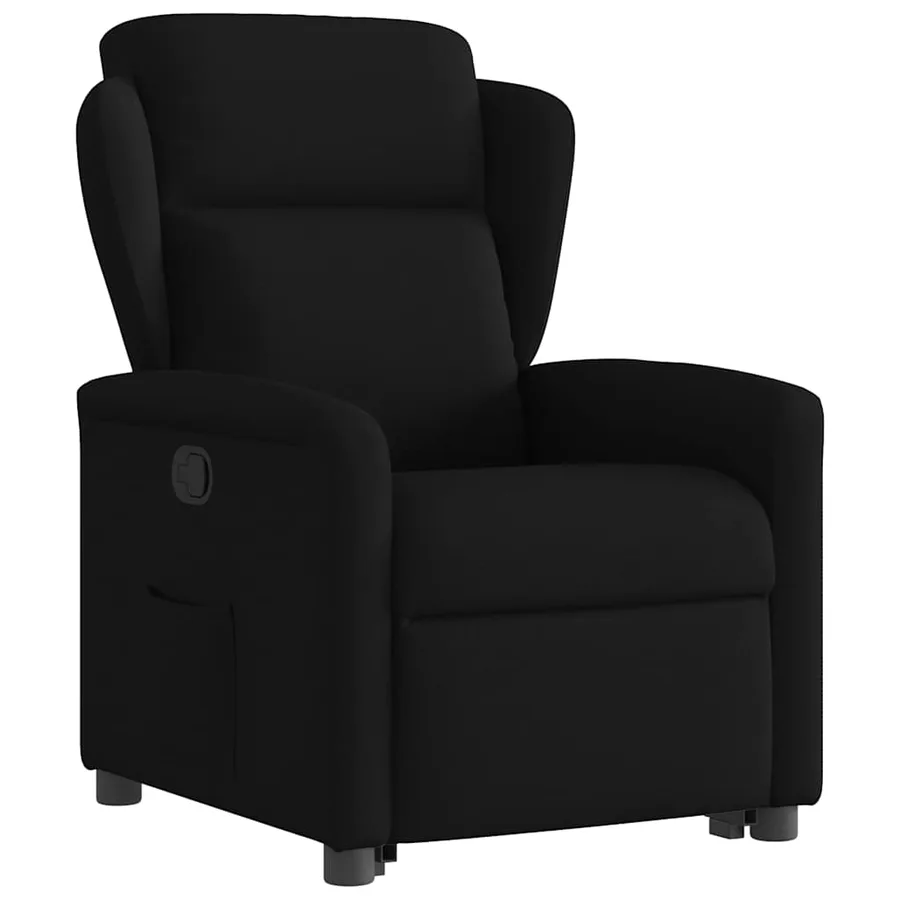 Fauteuil inclinable noir tissu - 4