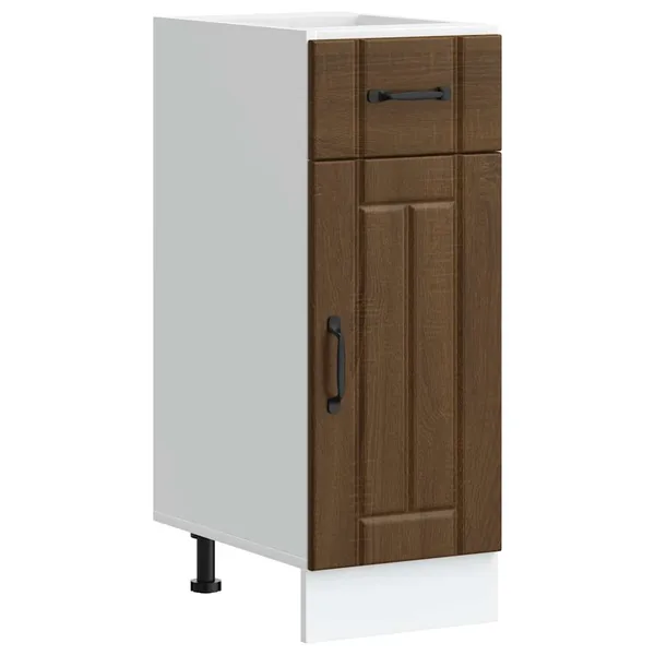 Armoire de cuisine Lucca chêne marron bois ingénierie