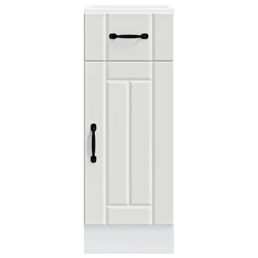 Armoire de cuisine Lucca blanc bois d'ingénierie - 4