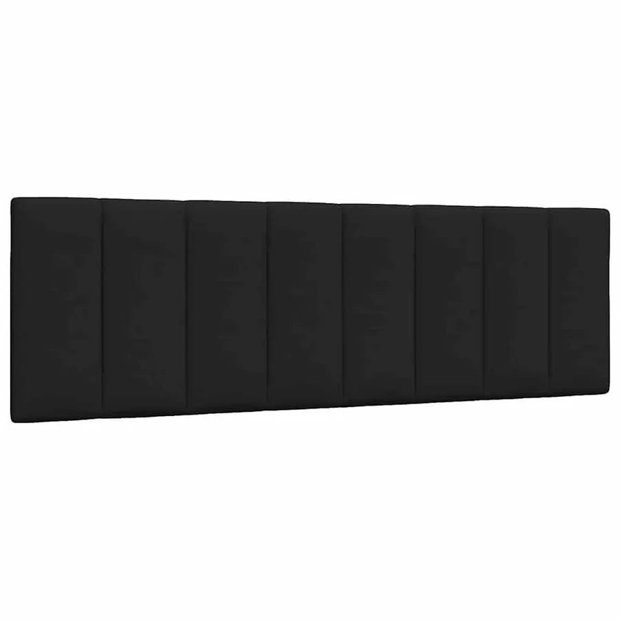 Lit avec matelas Hanko noir 160x200 cm tissu - 9