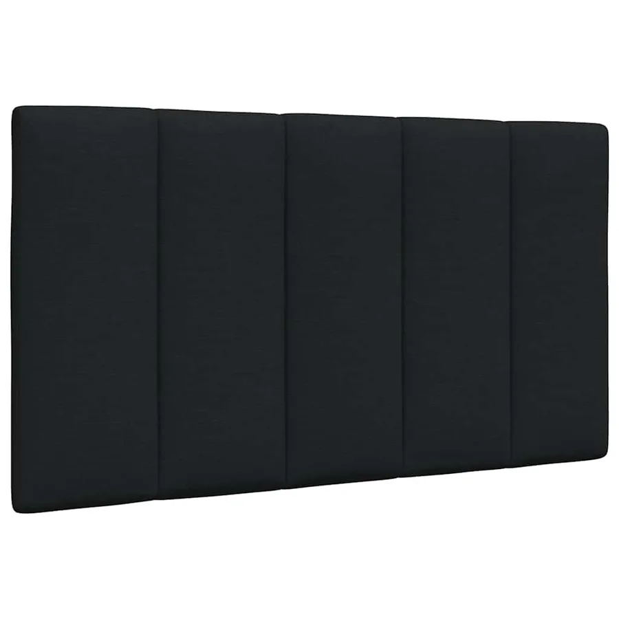 Lit avec matelas Hanko noir 80x200 cm tissu - 9
