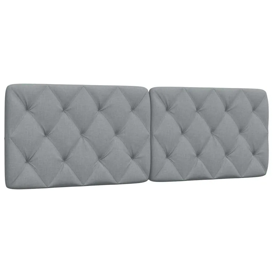 Coussin de tête de lit gris clair 160 cm tissu