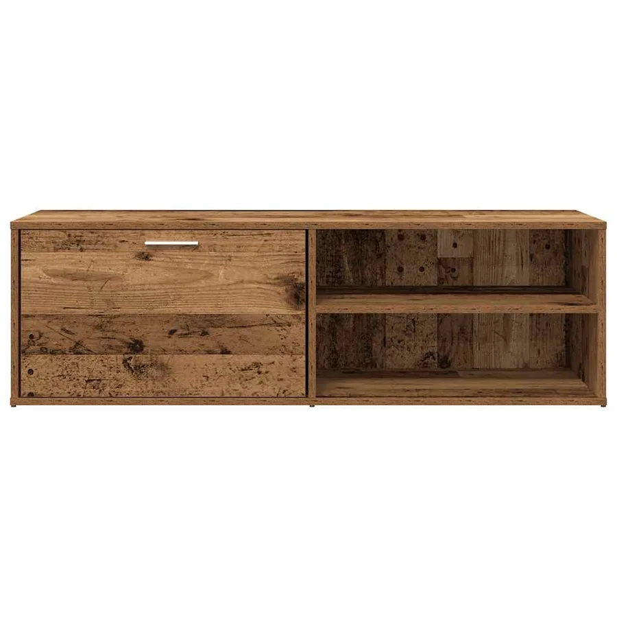 Meuble TV vieux bois 120x34x37 cm bois d'ingénierie - 4