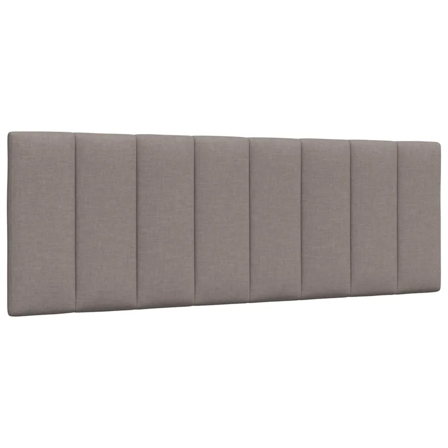Lit avec matelas Hanko taupe 140x190 cm tissu - 9