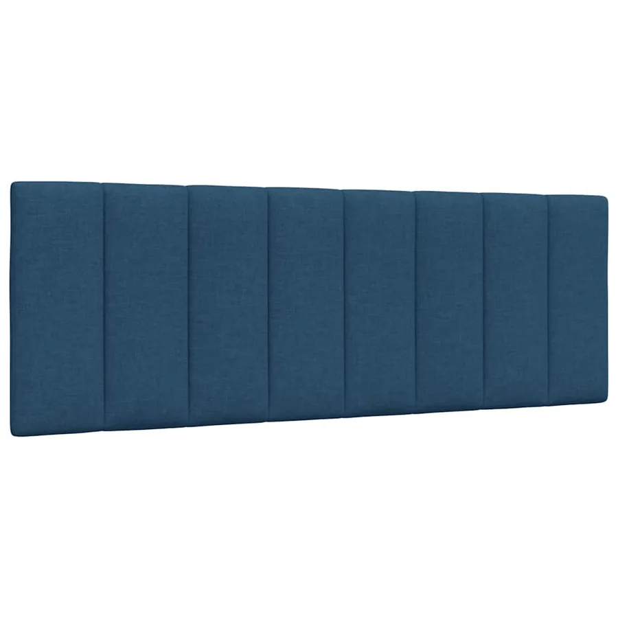 Coussin de tête de lit Hanko bleu 140 cm tissu