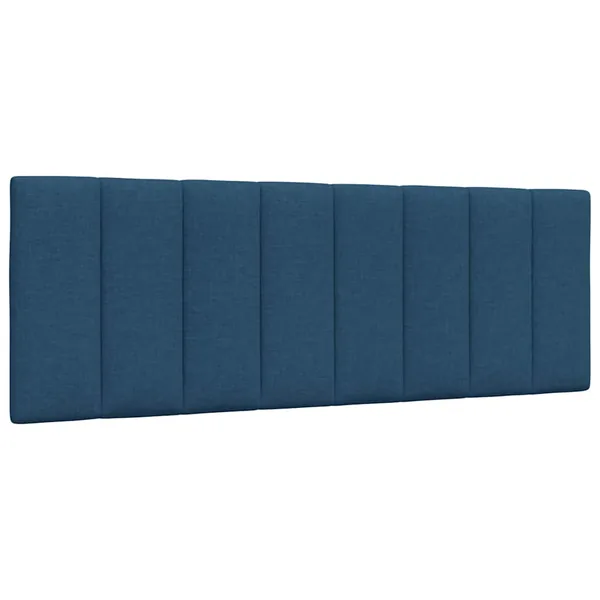 Coussin de tête de lit Hanko bleu 140 cm tissu