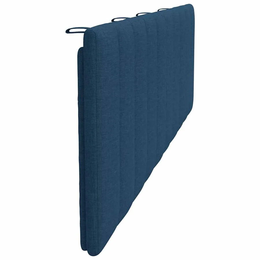 Coussin de tête de lit Hanko bleu 180 cm tissu - 5