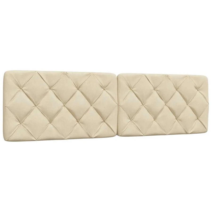 Lit avec matelas crème 180x200 cm tissu - 9