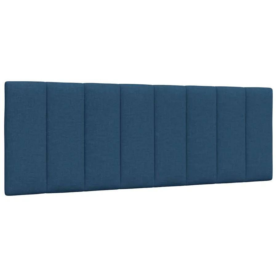 Cadre de lit sans matelas Hanko bleu 140x200 cm tissu - 6