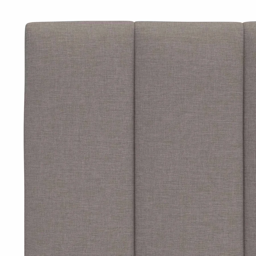 Lit avec matelas Hanko taupe 180x200 cm tissu - 11