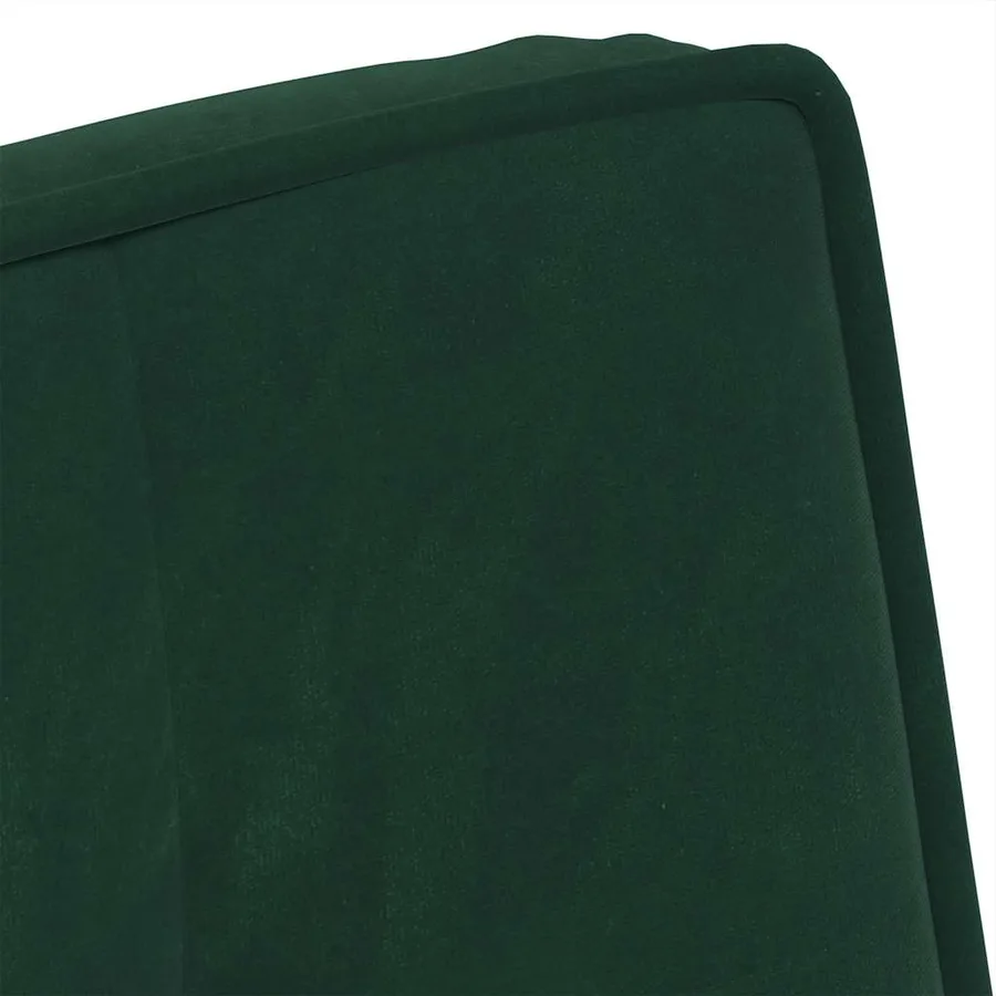 Chaise de relaxation vert foncé 64x74x84 cm velours - 7