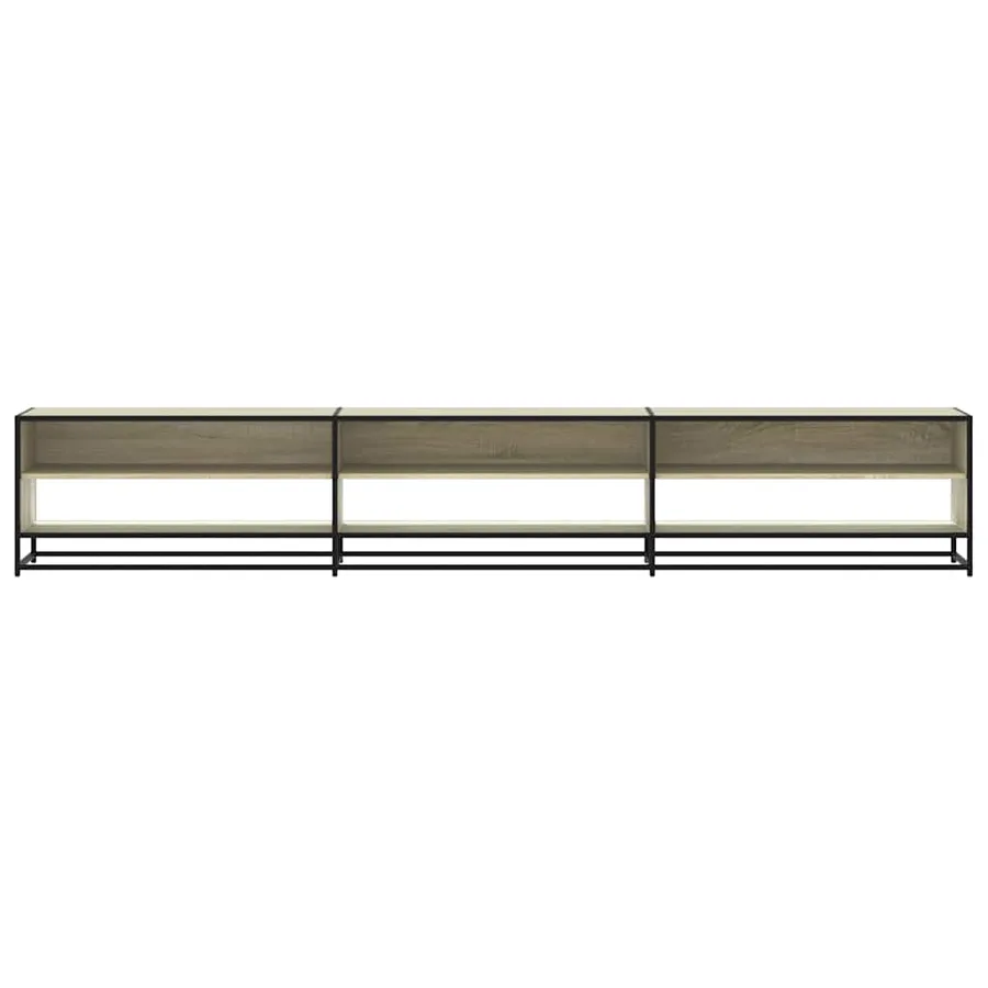 Meuble TV chêne sonoma 270x40x46 cm bois d'ingénierie - 4