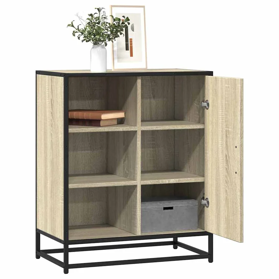Buffet chêne sonoma 62x35x76 cm bois d'ingénierie