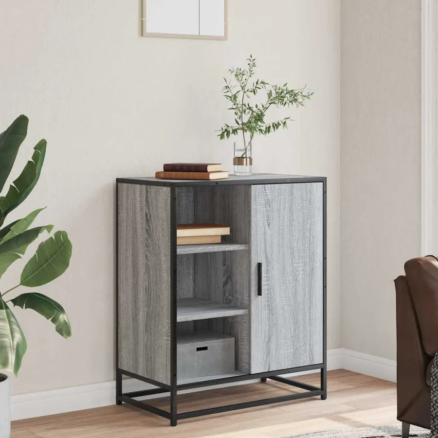 Buffet sonoma gris 62x35x76 cm bois d'ingénierie - 3