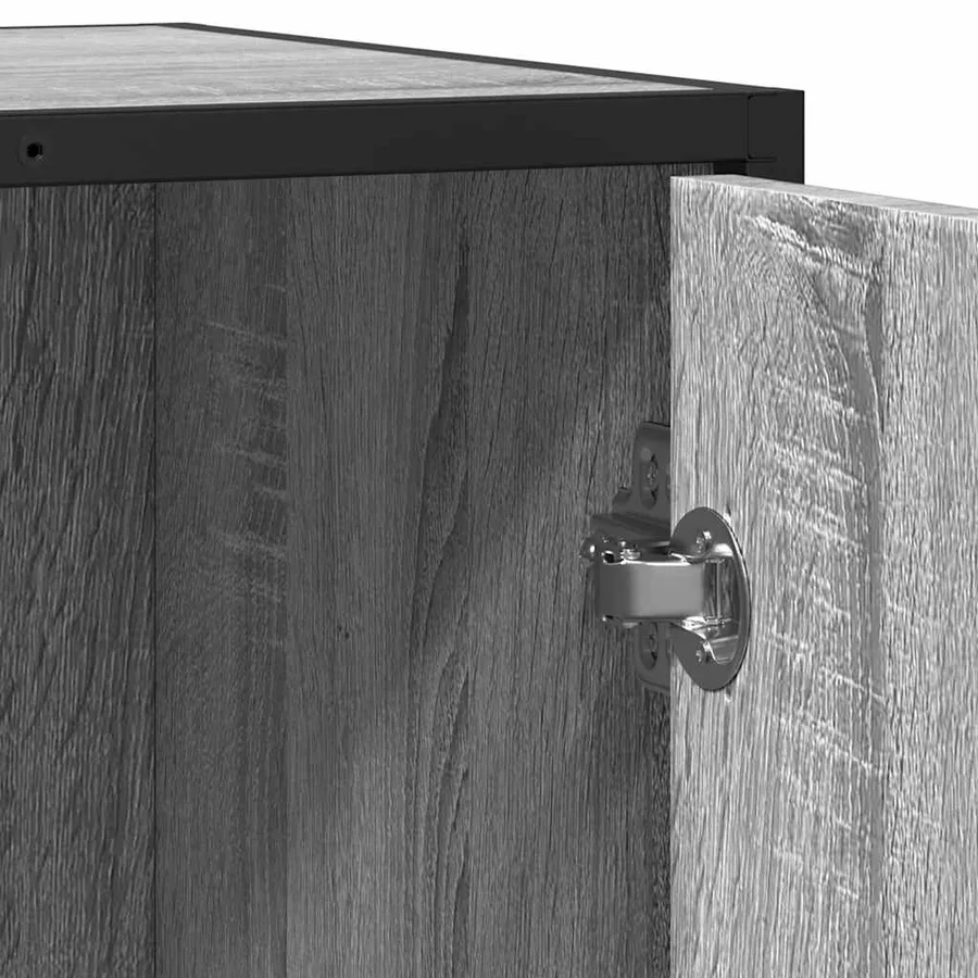 Buffet sonoma gris 62x35x76 cm bois d'ingénierie - 9