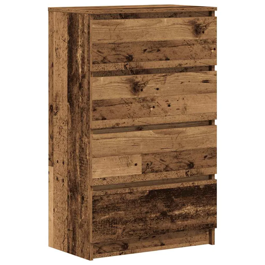 Buffet vieux bois 60x35x98,5 cm bois d'ingénierie - 2