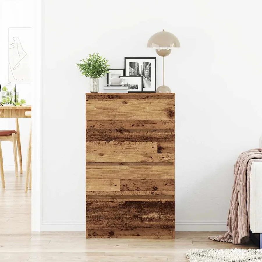 Buffet vieux bois 60x35x98,5 cm bois d'ingénierie - 3