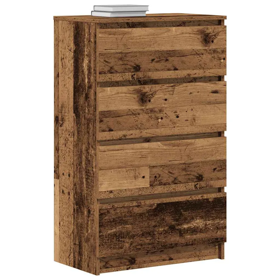 Buffet vieux bois 60x35x98,5 cm bois d'ingénierie - 4