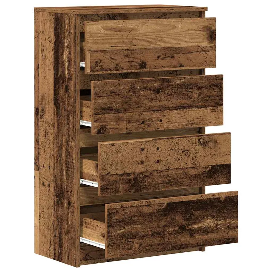 Buffet vieux bois 60x35x98,5 cm bois d'ingénierie - 5