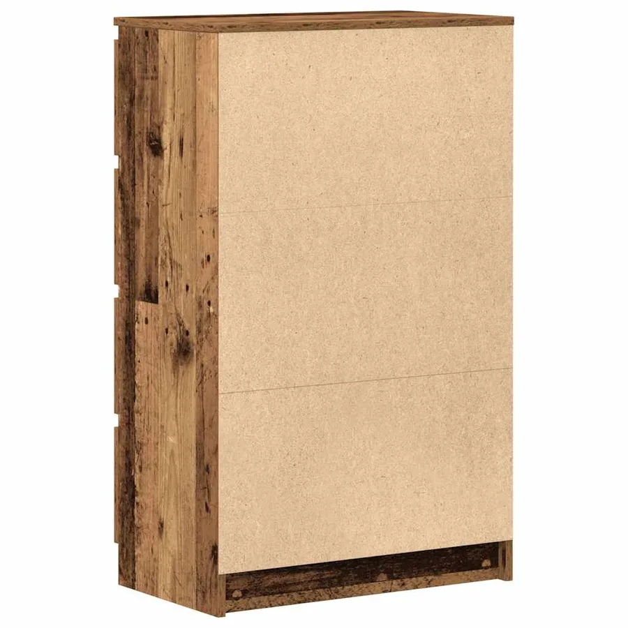 Buffet vieux bois 60x35x98,5 cm bois d'ingénierie - 8