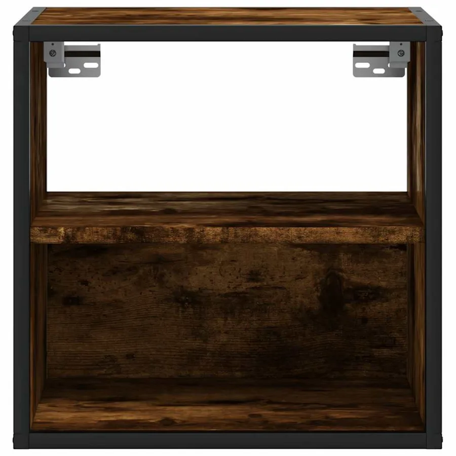 Tables de chevet murales 2 pcs Chêne fumé 40x31x39,5 cm - 5