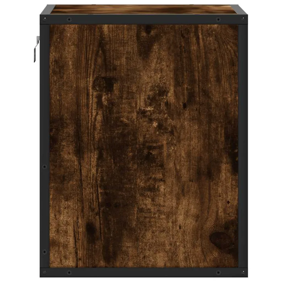 Tables de chevet murales 2 pcs Chêne fumé 40x31x39,5 cm - 7