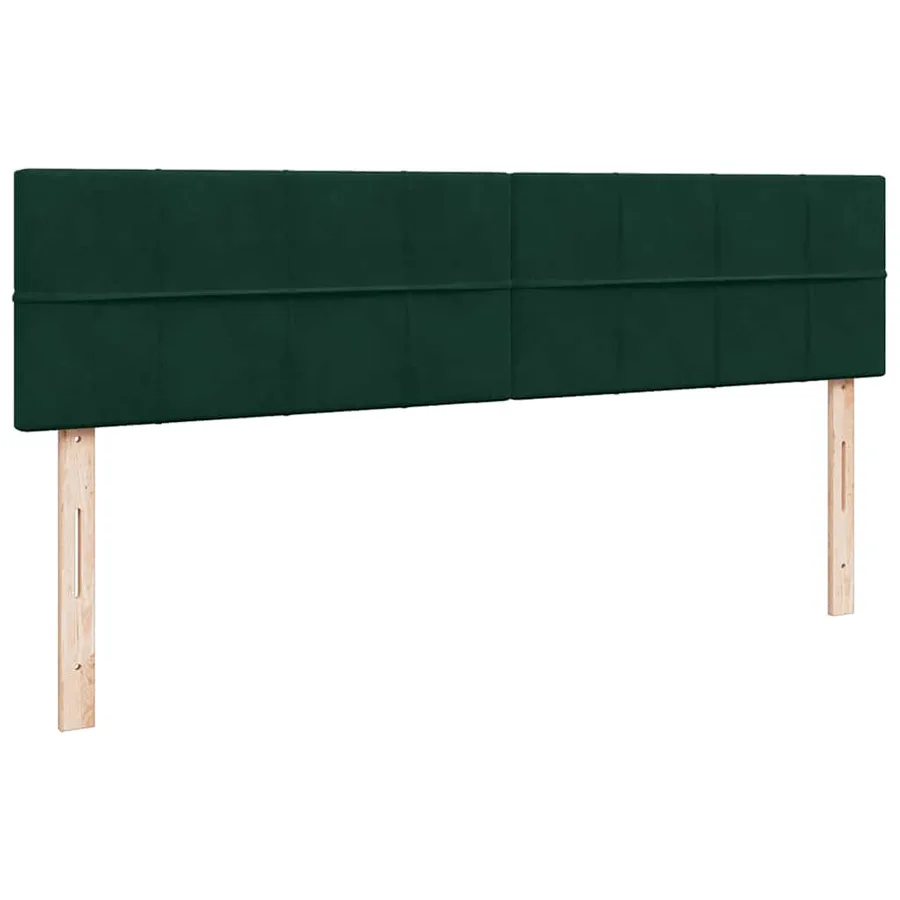 Cadre de lit ottoman avec matelas vert foncé 180x200 cm velours - 8