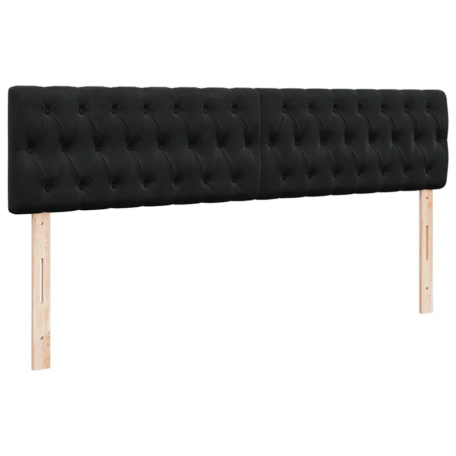 Cadre de lit ottoman avec matelas noir 180x200 cm velours - 8